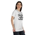 thumbnail image 2 of Inkmeso Keep Calm And Get Vaccinated Funny Pro Vaccine Crew Neck T-shirt For Womens, 2 of 8
