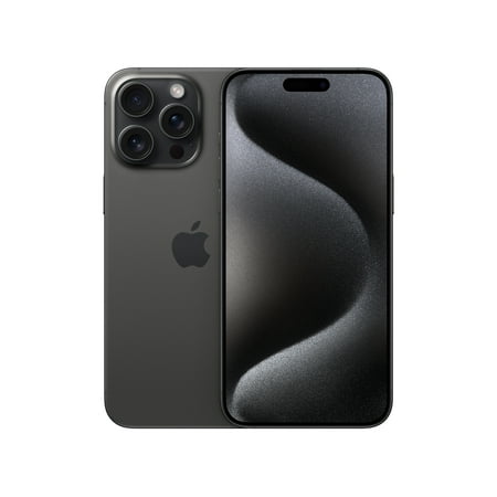Straight Talk Apple iPhone 15 Pro Max, 256GB, Black - Prepaid Smartphone