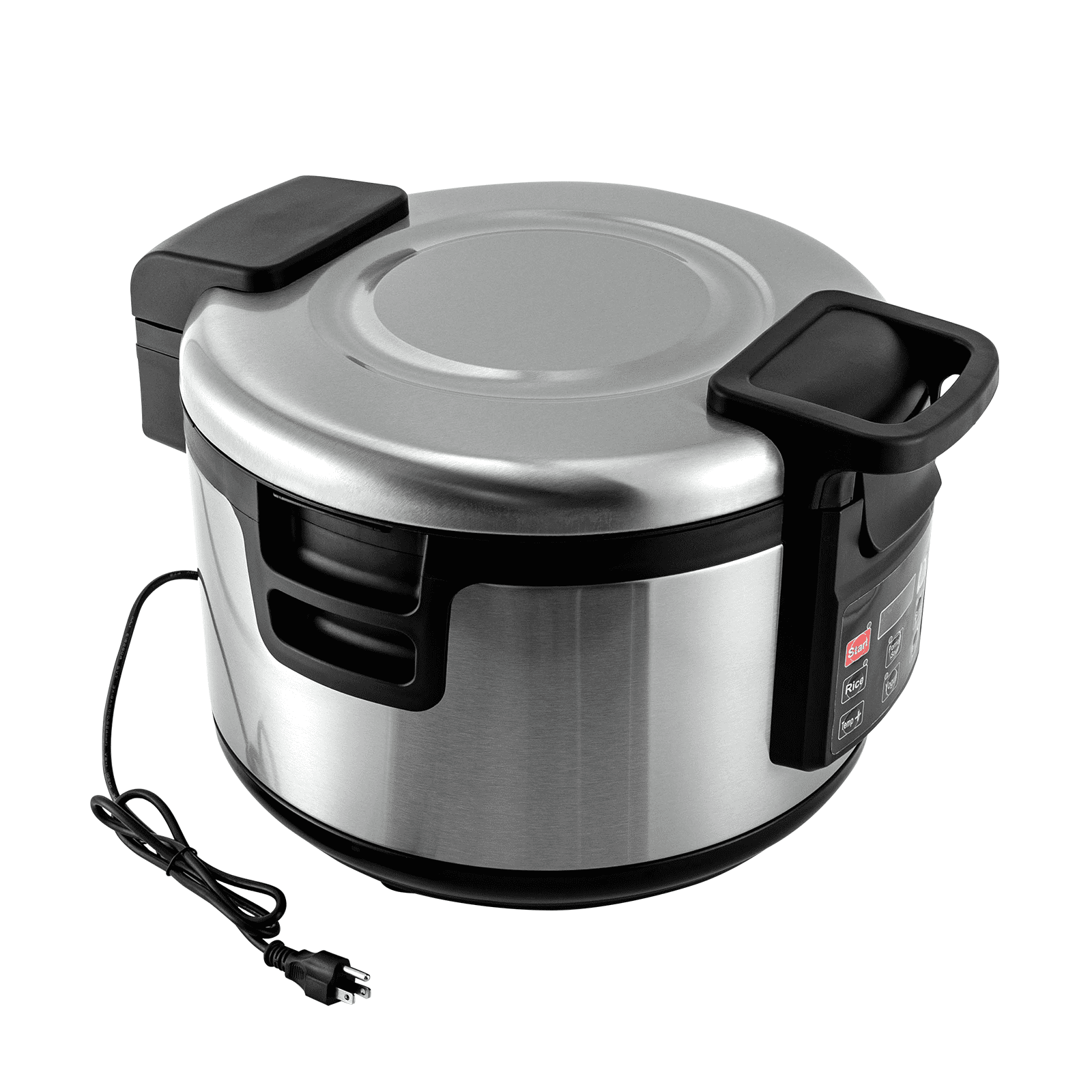 Miumaeov 110W Rice Warmer Commercial Rice Cooker Stainless Steel Non-Stick Inner Pot 360° Heating 19L/20Qt