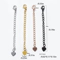 thumbnail image 4 of Langgg Chaîne d'Extension Queue Collier Bijoux de Corps Fermoir Rallonge Acier Couleur, 4 of 6