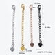 thumbnail image 5 of Cadena de cola de extensión, collar de acero inoxidable, pulsera, fabricación de joyas para el cuerpo, broche, extensor, bolso hecho a mano Ropa, zapatos y accesorios Miscelánea Oro rosa Guardurnaity AP015725-03, 5 of 6