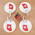thumbnail image 4 of Panxico Tableware Kitchen Essentials Christmas Christmas Bag Spoon Bag Stockings Decor Fork 8PC Home Decor Red, 4 of 9