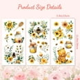 thumbnail image 2 of Rub on Transfer Decals for Furniture Crafts 6"x12" 3Pcs Waterproof UV Transfer Decals Sticker for Dresser Glass Porcelain Paper Wood Decor(Flower and Bees), 2 of 9