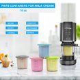 thumbnail image 6 of Containers Replacement for Ninja Creami Pints and Lids 4 Pack, 16oz Cup Compatible with NC301 NC300 NC299AMZ Series Ice Cream Maker, Free, Dishwasher Safe, Leak Proof, Pink/Green/Grey/Blue, 6 of 6