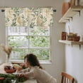 thumbnail image 6 of Hokiten Rod Pocket Curtain Valance, Sage Green Yellow Botanical Farmhouse Window Valance for Living Room, Bedroom, Kitchen Vintage Spring Summer 54"W x 18"L, 6 of 8