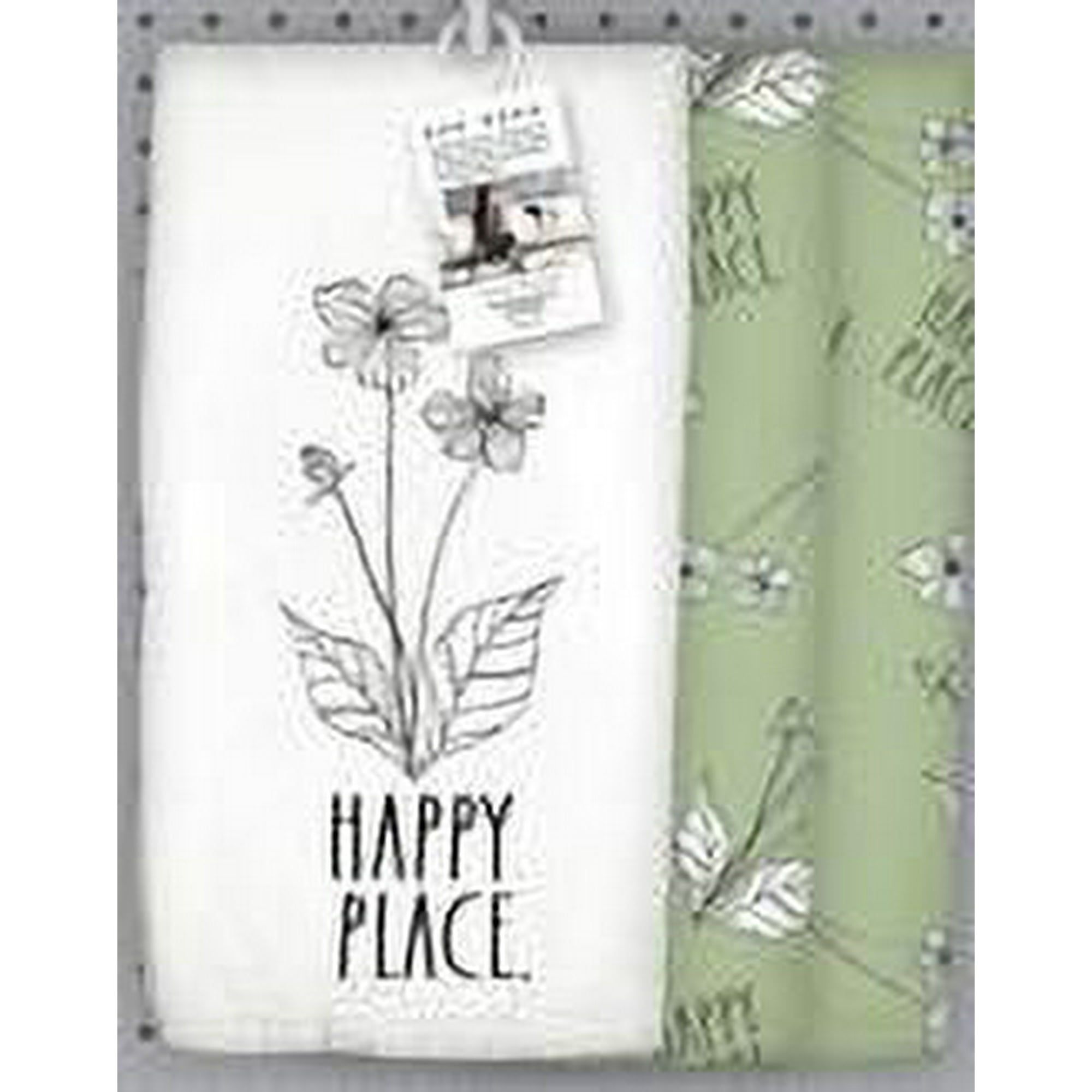 Rae Dunn Fresh Kitchen Towel, Oven Mitt & Potholder Kitchen Set,4 Piece, Gray