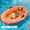 Orange, variant on Small Dog Pool Float - 52"X32" Dog Pool Float for Small Dogs, Puncture Proof pet Floats Holds Up to 70 Lbs, (Blue)