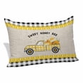 thumbnail image 2 of Yellow Truck Pillow Covers 12"x20", Spring Bees Honey Daisy Black Buffalo Plaid Soft Brushed Microfiber Breathable Throw Pillow Covers, Pillowcase with Zipper for Couch Sofa Bedroom Living Room, 2 of 9