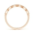 thumbnail image 2 of ANGARA Natural Diamond Leaf Cutout Wedding Band in 14K Rose Gold for Women (Size-1.6mm| Color-K| Clarity-I3) | April Birthstone, Anniversary, Jewelry Gift for Women | Natural Diamond Ring, 2 of 9
