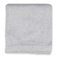 thumbnail image 1 of Baby Mode Signature Cable Knit Blanket with Borders - Grey, 1 of 2