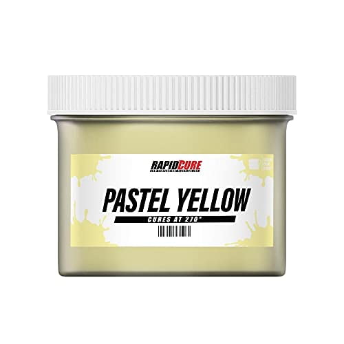 Rapid Cure® Screen Printing Ink Yellow (8oz.) - Plastisol Ink for Screen Printing, Screen Printing Paint for Fabric - Tshirt Ink by Screen Print Direct, Yellow Ink for Silk Screen