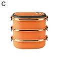 thumbnail image 1 of AMERTEER HLONK 2 Layer Rectangle Stainless Steel Thermal Lunch Box Food Storage Container, 1 of 10