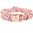 thumbnail image 1 of Collar para perro Elegant Little Tail XL, diseño de pan de jengibre rosa, 1 of 6