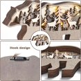 thumbnail image 3 of Figuras y estatuas de animales del bosque de madera para decoración del hogar, esculturas de arte de pared de oso estético 3D para decoración de mesa central de sala de estar, rúst, 3 of 5