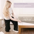 thumbnail image 5 of Virtu Twin Size Quilted Fitted Mattress Pad Cover, 100% Waterproof Mattress Protectors, Deep Pocket Fitted Mattress Cover 8" - 21" (39" x 75", Beige Cream), 5 of 9