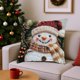 thumbnail image 5 of Fundas de Almohada Navideñas de 45 X 45 Cm, Decorativas, con Tela Suave y Cremallera Oculta para Decoración Del Hogar., 5 of 6