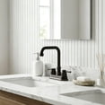 thumbnail image 4 of Wowow 4 in. Centerset Double Handle High Arc Bathroom Faucet with Drain Kit Included in Oil Rubbed Bronze, 4 of 9