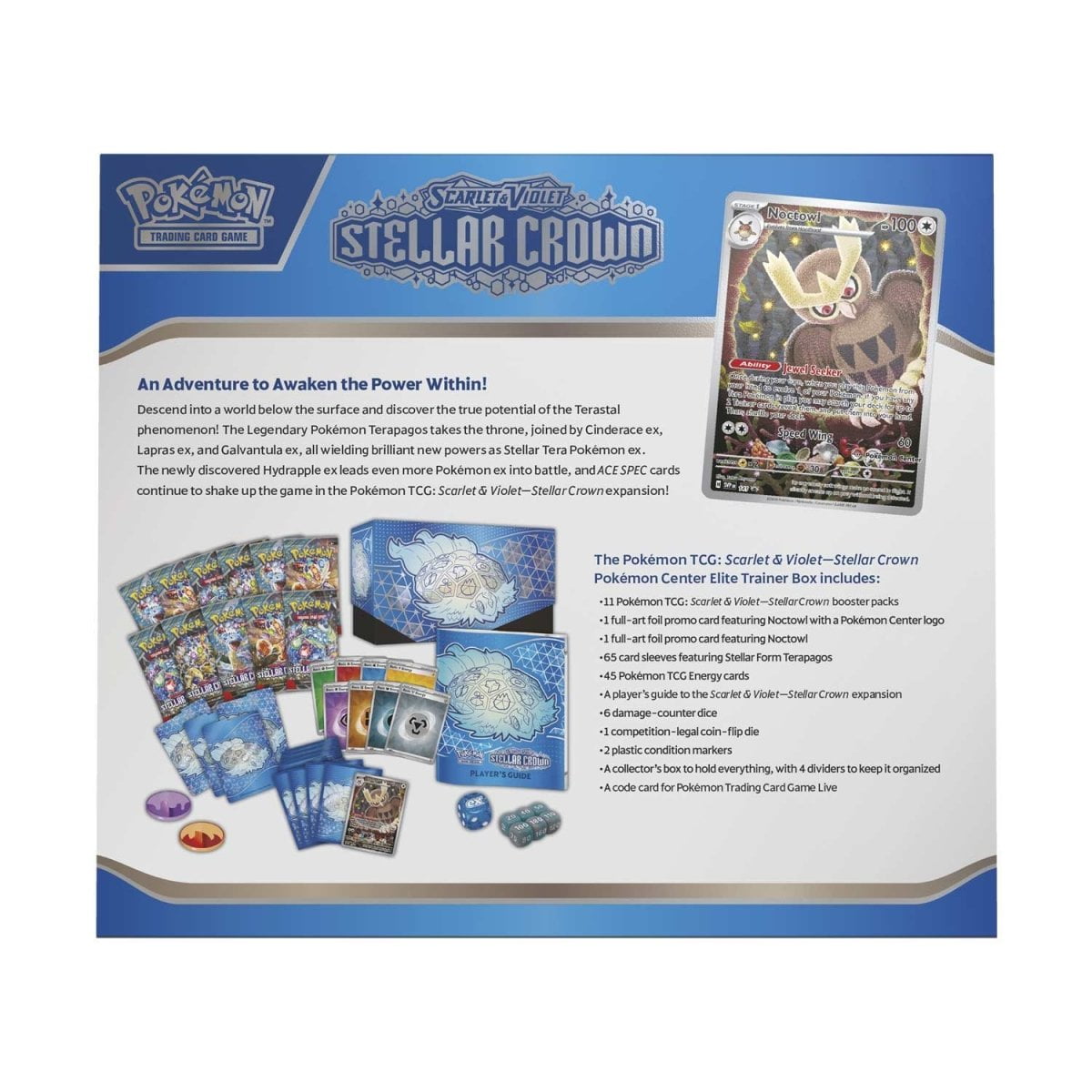 Pokemon TCG: Scarlet & Violet -Stellar Crown-Pokemon Center- Elite Trainer Box