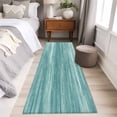 thumbnail image 5 of Duck Green 2'x6' Runner Rug, Vintage Modern Abstract Art Ombre Washable Non-Slip Area Rugs for Hallway Kitchen Floor Bedroom Entryway, StainResistant Laundry Carpet Decoration Indoor Mat, 5 of 9
