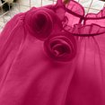 thumbnail image 7 of Women's Loose Fit Round Neck Long Sleeve Chiffon Blouse Shirt Comfy Flowy Dressy Work Office Outfits Casual Daily Wear | CSEONE,Hot Pink Free Size, 7 of 7