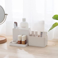 thumbnail image 3 of Desktop Storage Organizer Pencil Card Holder Box Container for Desk, Office Supplies, Vanity Table（apricot）, 3 of 3