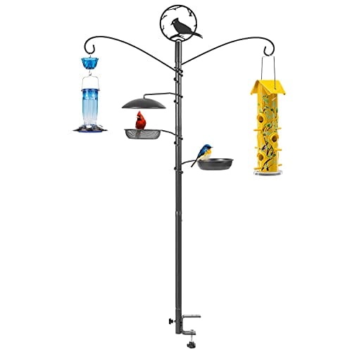 Kingsyard Bird Feeding Station Bird Feeder Deck Hook Pole Kit Multi