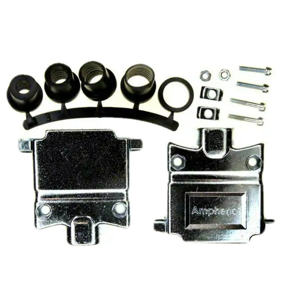 17E-1657-25 Connector Backshells 25Pos 180Deg Shielded :RoHS