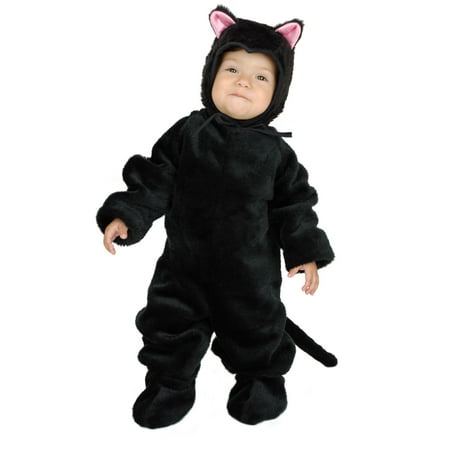 LITTLE BLACK CAT kitty animal kids boys girls toddler halloween costume ...