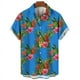 thumbnail image 3 of Camisa hawaiana con estampado 3D de piña, limón y maracuyá para hombre, camisas de coco, blusas casuales de manga corta de verano, blusa holgada de calle, 3 of 5