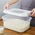 EJWQWQE Rice Sealed Bucket Transparent Rice Bucket 10 Pounds Of Rice ...