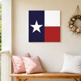 thumbnail image 6 of Canvas Wall Art, Blue Red White Texas Flag with Star, Framed Canvas Prints for Bathroom Kitchen, Minimalistic Geometric Stripe Gallery Wrapped Wall Decor for Home Office, Gifts, 10"x10" Ship Next Day, 6 of 9