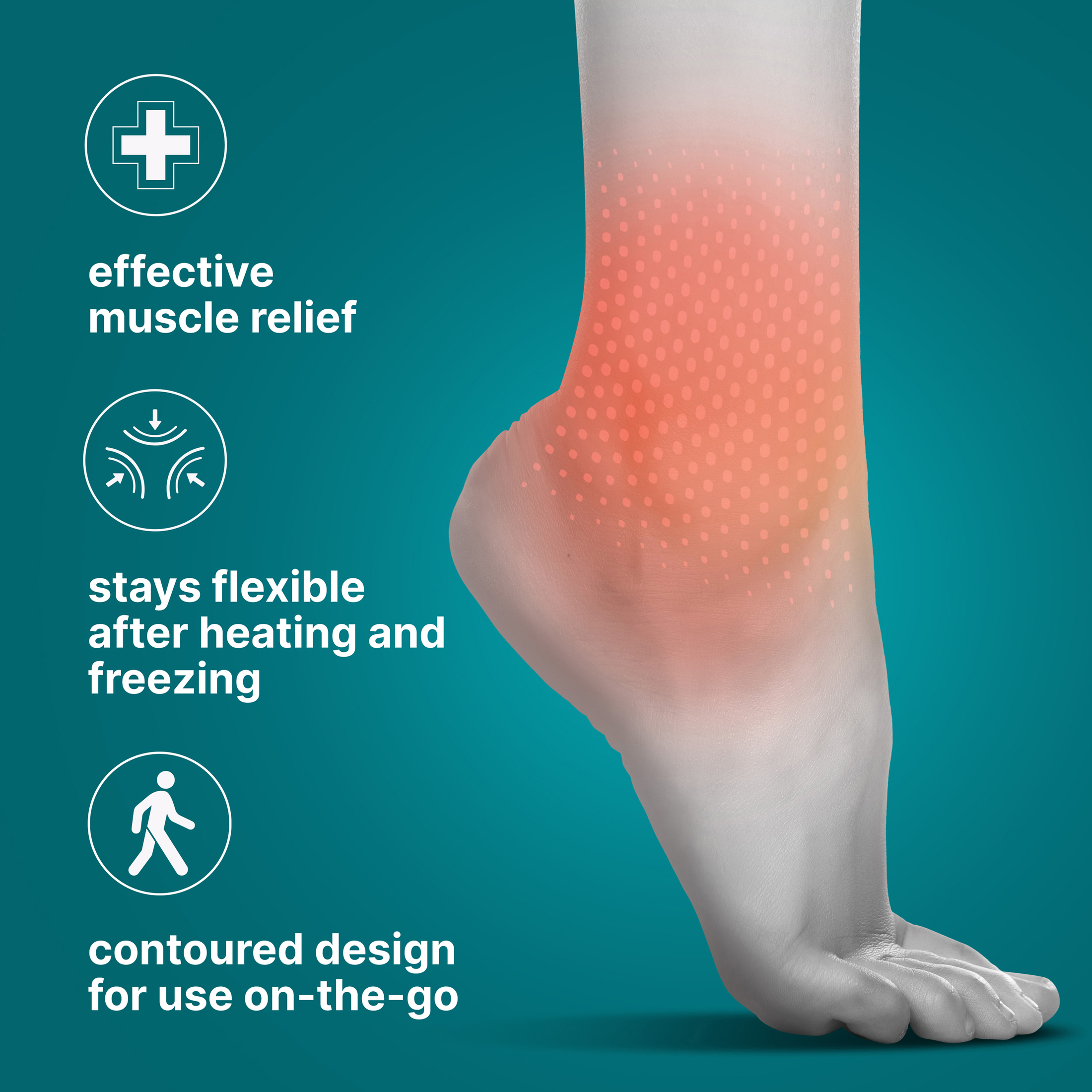 Homedics Soothing Cold Pack Gel Ankle Sleeve, 1 Count