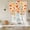 Amber, Tangerine, variant on Burnt Orange Maple Tie Up Curtains for Windows, Balloon Window Shades, Fall Thanksgiving Leaves Farm Berries Kitchen Window Treatments Roll Up Curtain for Basement/Nursery 52"x45"