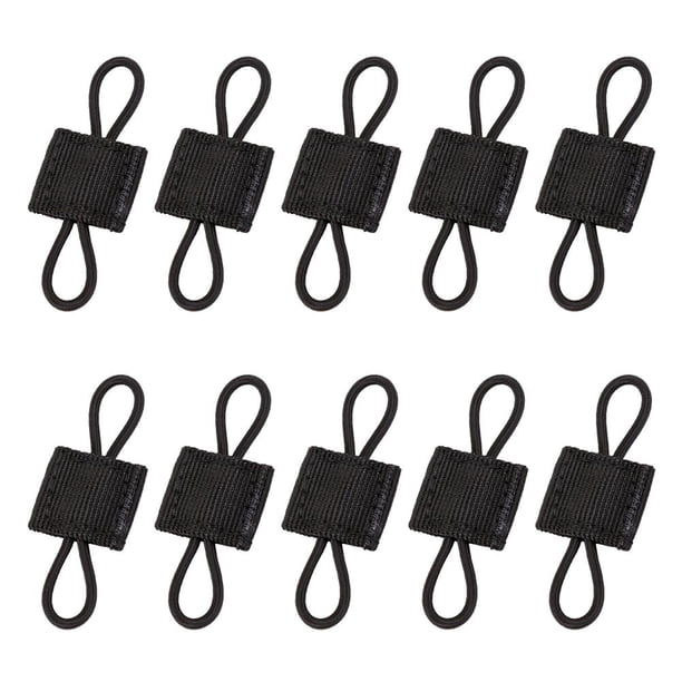 bolsa al aire libre 10 Uds Clip de soporte correa elástica portátil para chalecos mochilas bolsas (negro) FLhrweasw Nuevo