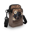 thumbnail image 3 of HELLHERO Dachshund and Daisy Pattern Shoulder Purse for Adult Polyester Adjustable Crossbody Bag with Double Layer, 3 of 7