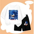 thumbnail image 3 of Conjunto de verano de 2 a 12 años para niños, ropa de pareja de Sonic, camiseta, traje para niños 2024, ropa para niñas, top para madres y niños, 3 of 5
