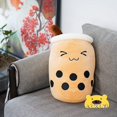 thumbnail image 3 of Plush Filled Bubble Tea Plush Cartoon Milk Tea Cup Pillow Large Soft Kawaii Kids, 3 of 5
