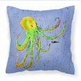 thumbnail image 1 of "Caroline's Treasures Octopus on Blue Fabric Cojín decorativo 8524PW1414, 14Hx14W, multicolor" Caroline's Treasures 8524PW1414, 1 of 1