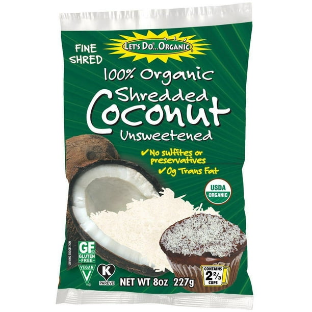 Let's Do Organic Unsweetened Shredded Coconut, 227 g Walmart.ca