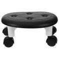 thumbnail image 3 of Voiceine Low Stool with Wheels Swivel Rolling Stool Indoor Small Shoe Changing Stool, 3 of 10