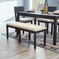 thumbnail image 2 of Linon Jamil Backless Dining Bench, Dark Charcoal, 2 of 8