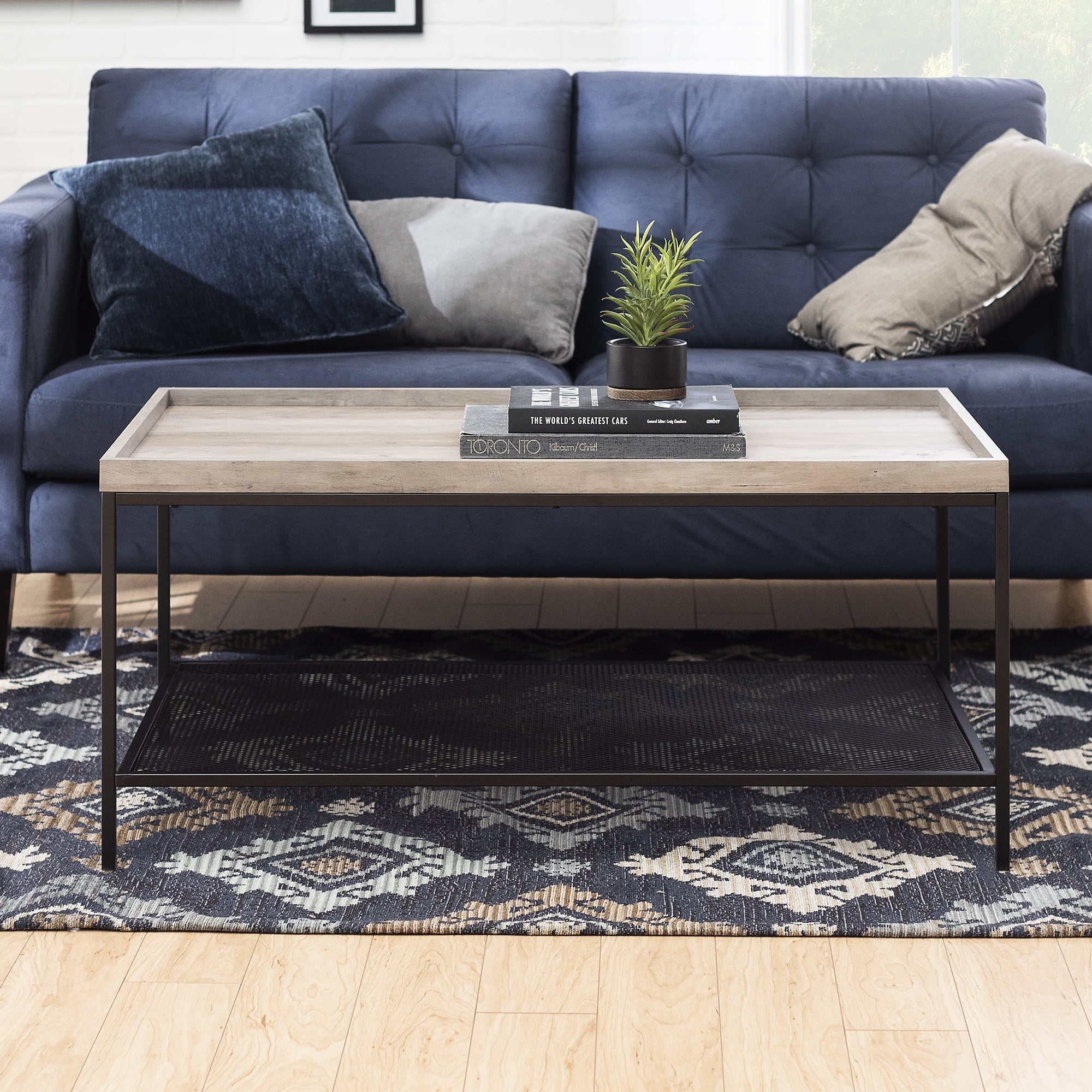 Frankie Tray Top Grey Wash Coffee Table by River Street Designs