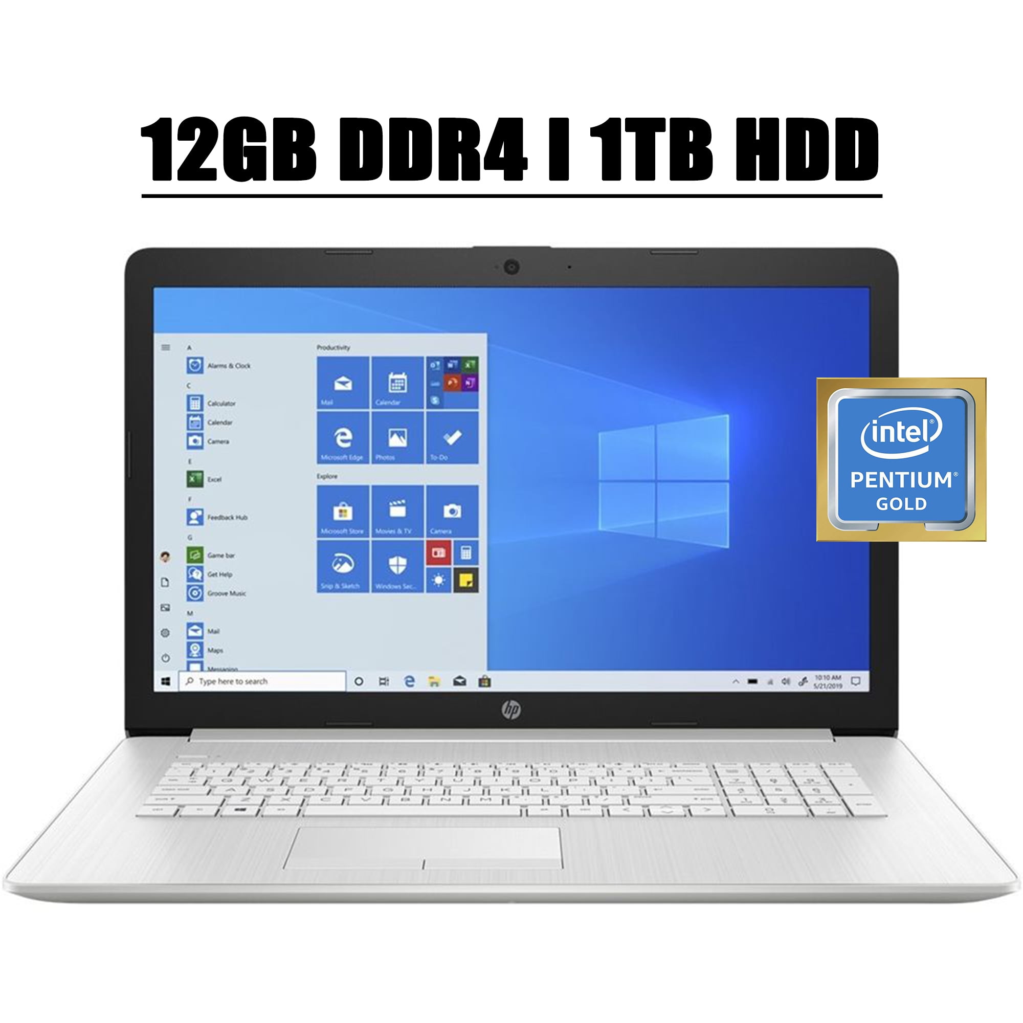 2021 HP 17 Premium Laptop I 17.3" FHD IPS 72 NTSC Display I 10th Gen