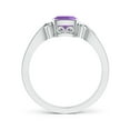 thumbnail image 2 of ANGARA Natural 0.6 Ct. Amethyst Solitaire Ring in 14K White Gold for Women (Ring Size: 11.5), 2 of 9