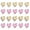 Gold and Pink, variant on HPZZ 12PCS Refrigerator Magnets Pink Magnets for Fridge 0.83in Small Love Heart Cute Decorative Magnet Set for Home Kitchen Office Whiteboard Decor