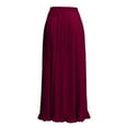 thumbnail image 7 of New trending & for spring Viikei Women's Casual Ruffle Short Sleeve Dress,Womens Fashion High Waist Fold Soild Vintage Loose Beach Wrap Maxi Long Skirt, 7 of 7