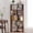 Ox Blood Red, variant on 6 Tier L-Shaped Corner Bookshelf, Freestanding Tall Corner Shelf for Small Spaces, 21.6" Narrow Wooden Storage Bookcase for Living Room, Bedroom & Office (Dark Brown)