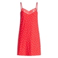 thumbnail image 3 of Joyspun Women’s Dreamy Soft Collection Lace Front Knit Chemise, Sizes XS to 3X, 3 of 6