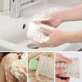 thumbnail image 4 of TSV Natural Soap Bags, Durable Soap Saver Pouch, Bath Mesh Net Bags for Foaming, Lathering, Drying Soaps with Drawstring Design, Line Soap Bag Holders Fit for Most Soaps, Yellow, 4 of 9