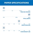 thumbnail image 2 of Impresora Paper Hammermill Fore multipropósito, 20 libras, 8,5 x 11, 2 of 8